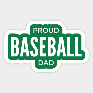 Proud Baseball Dad Sticker